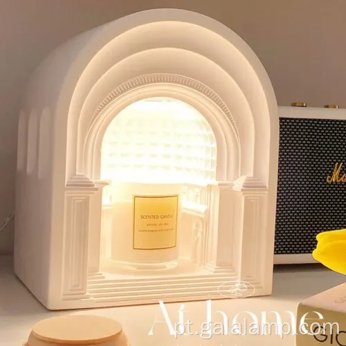 Lâmpada de cabeceira com aromaterapia com cera derretida